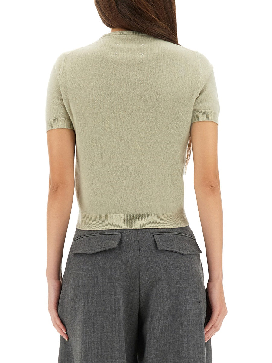 Maison Margiela Women Wool Crew Neck T-Shirt MAISON MARGIELA