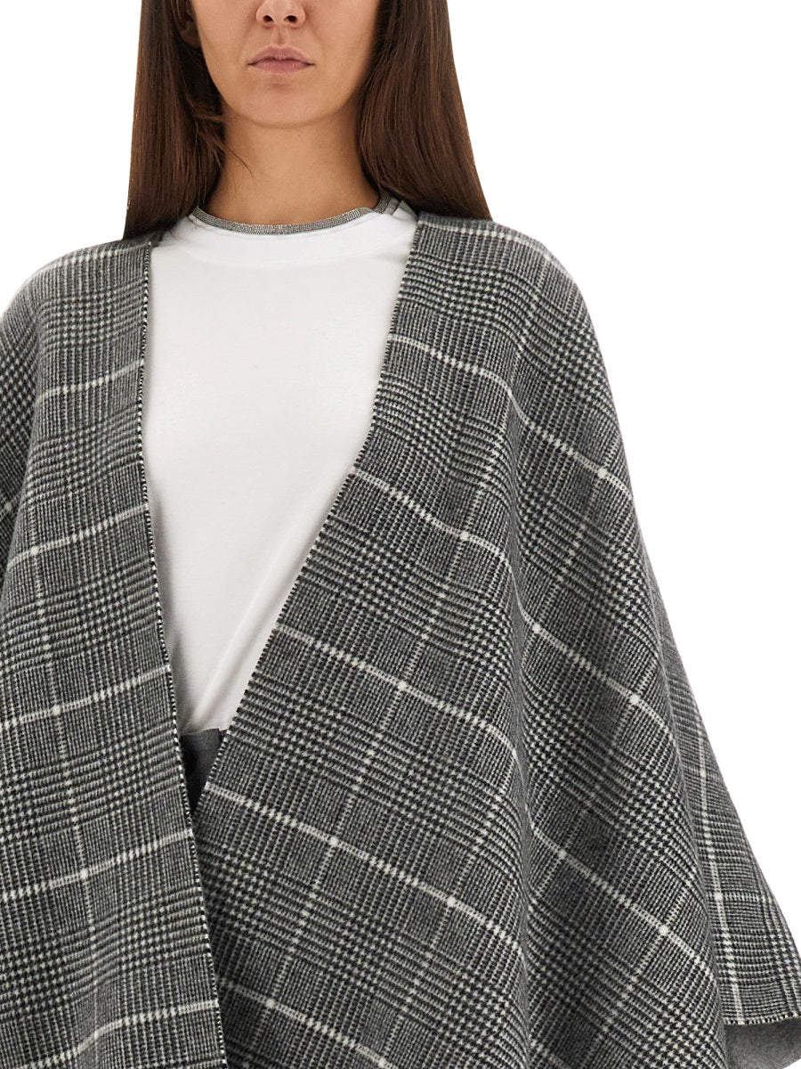 Brunello Cucinelli Women Wool Poncho With Bangs BRUNELLO CUCINELLI