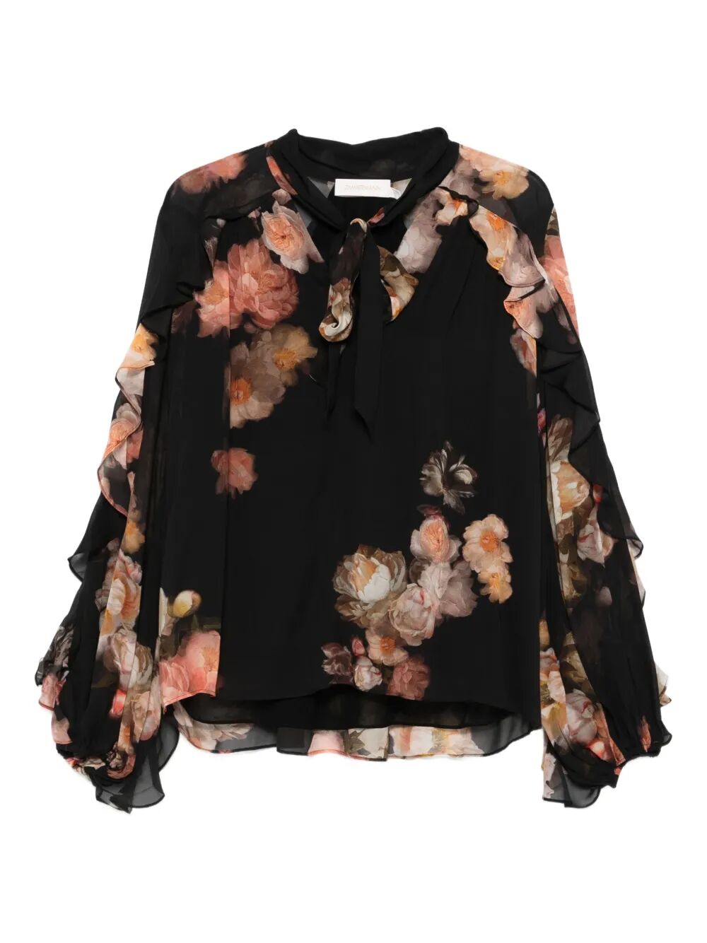 Zimmermann Women Blusa Con Volant Hypnotic ZIMMERMANN