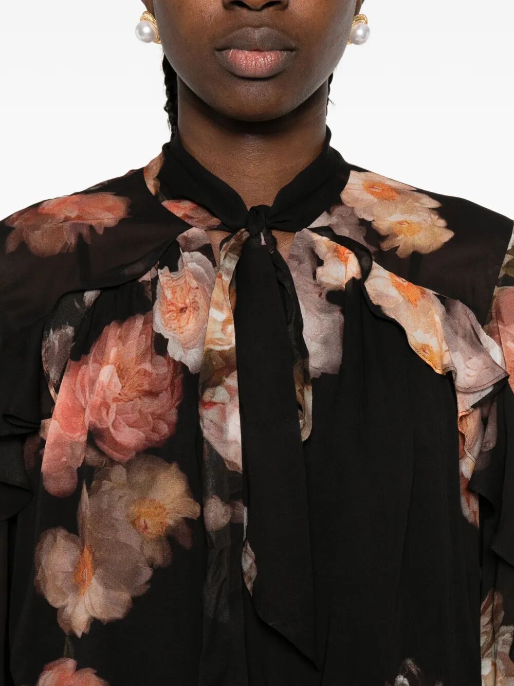 Zimmermann Women Blusa Con Volant Hypnotic ZIMMERMANN