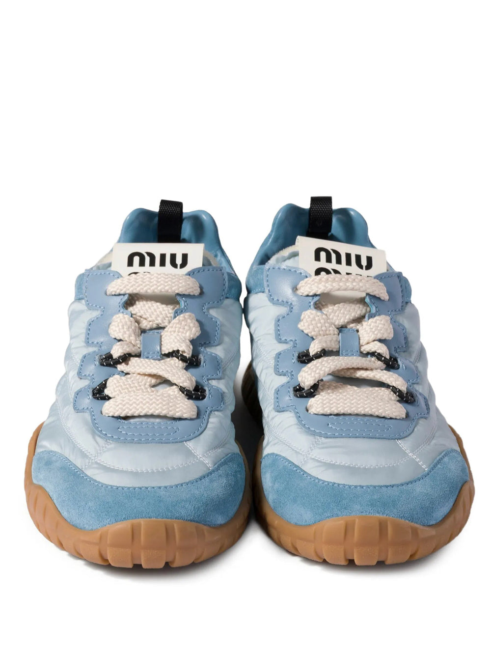 Miu Miu Women Tyre Technical Fabric, Suede And Leather Sneakers MIU MIU