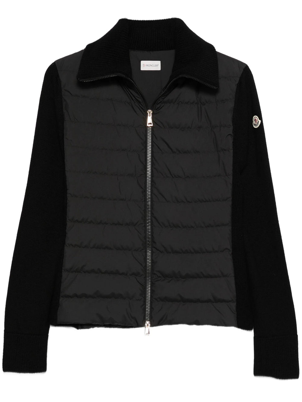 Moncler Women Cardigan Imbottito In Lana Con Cerniera MONCLER