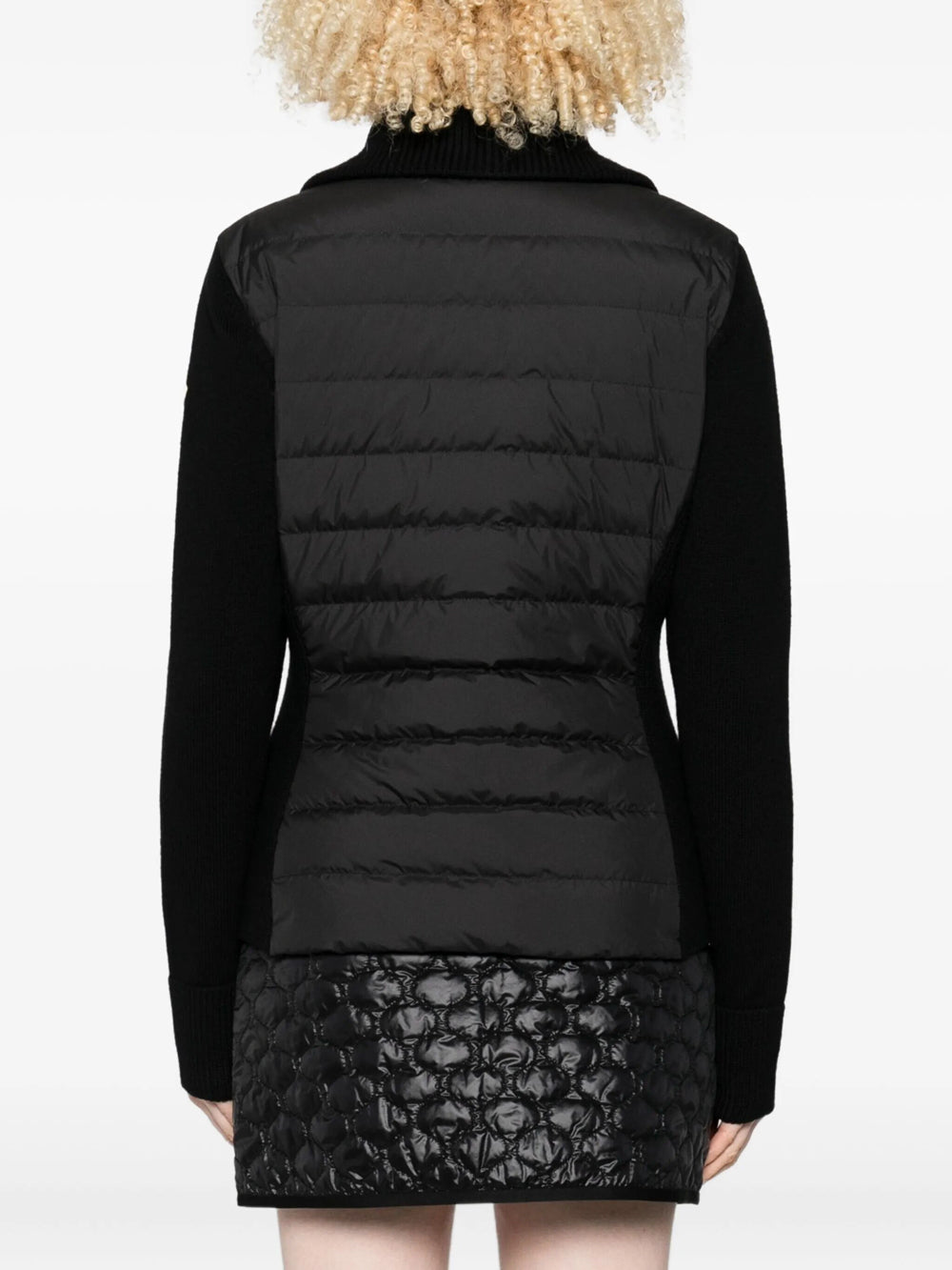 Moncler Women Cardigan Imbottito In Lana Con Cerniera MONCLER