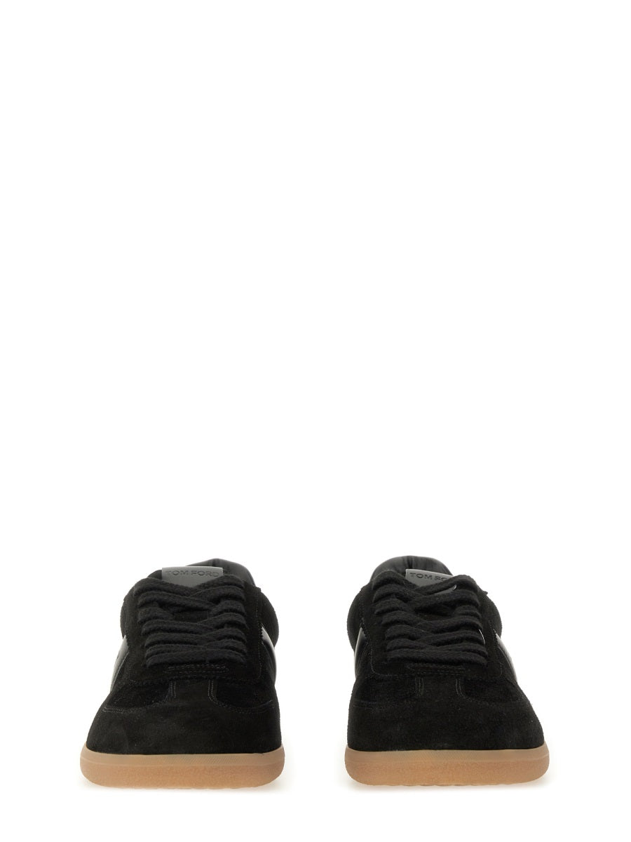 Tom Ford Men Leather Sneaker With Logo TOM FORD