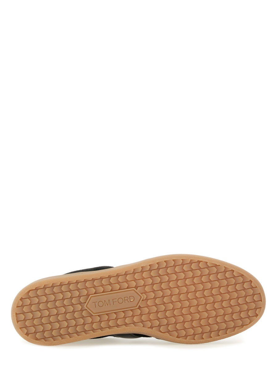 Tom Ford Men Leather Sneaker With Logo TOM FORD