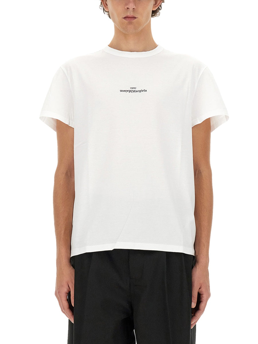 Maison Margiela Men Distorted Logo T-Shirt MAISON MARGIELA