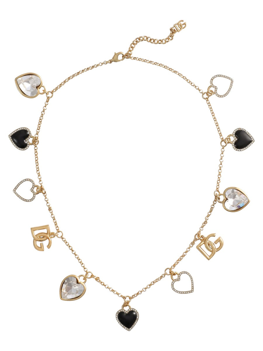 Dolce & Gabbana Women "Italian Tailoring" Necklace With Hearts DOLCE & GABBANA