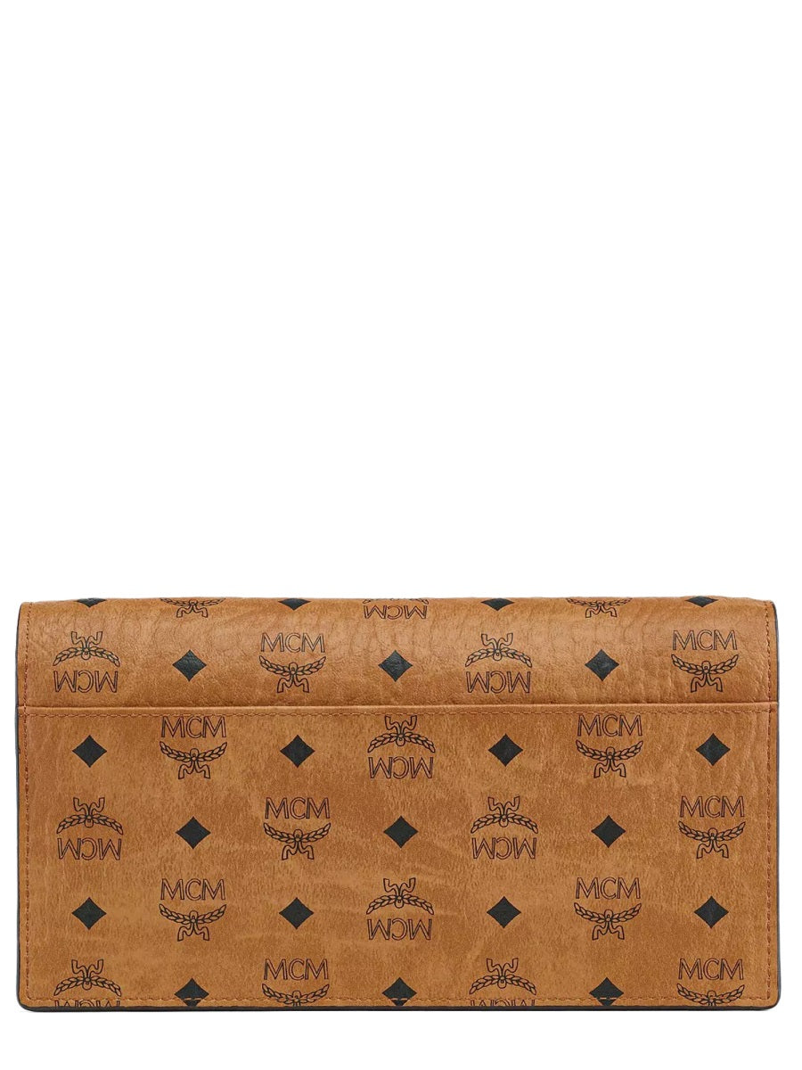 Mcm Women "Aren" Wallet With Shoulder Strap MCM