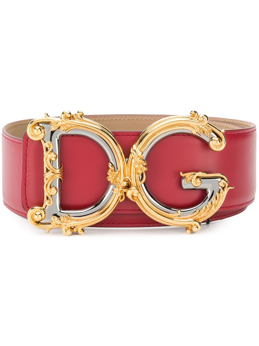 Dolce & Gabbana Women Belt With Red Dg DOLCE & GABBANA