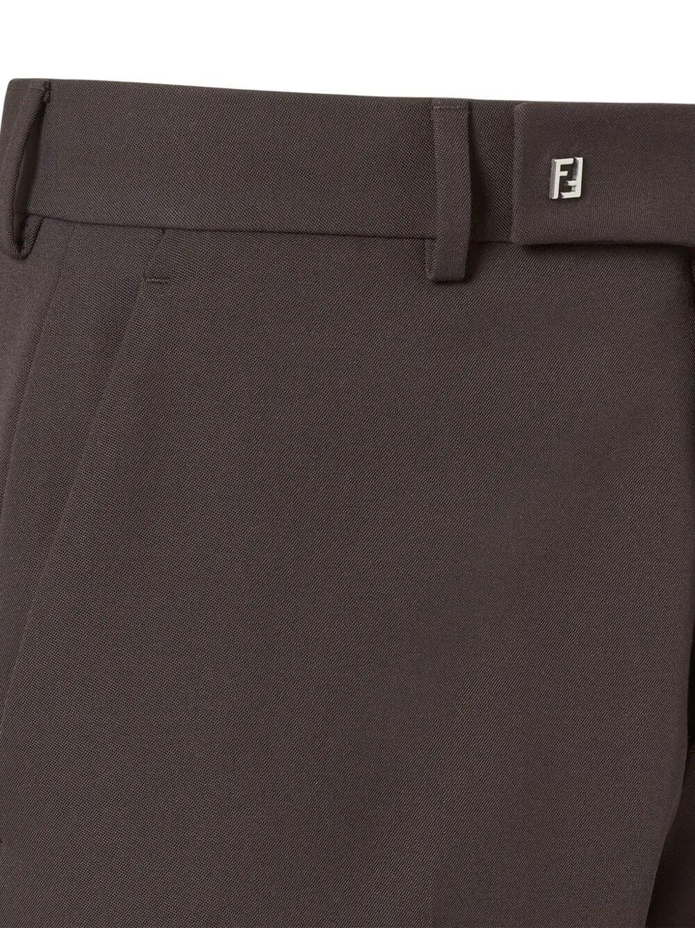 Fendi Men Cigarette Wool Trousers FENDI