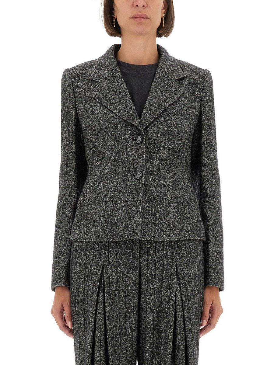 Dolce & Gabbana Women Single-Breasted Jacket In Wool Blend Dot DOLCE & GABBANA