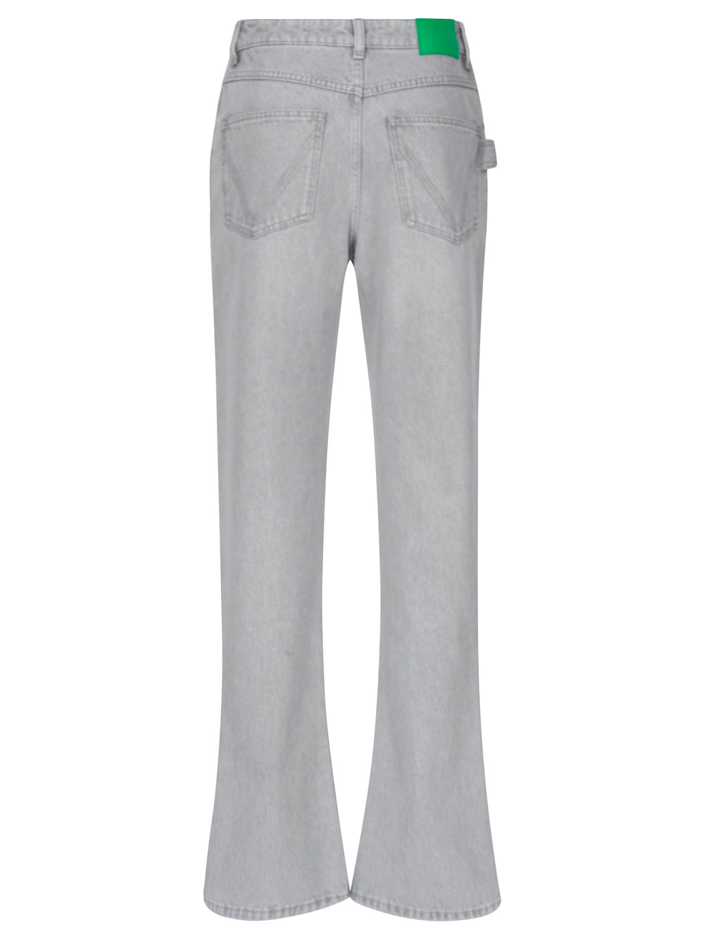 Bottega Veneta Women Light Grey Washed Denim Flared Jeans BOTTEGA VENETA