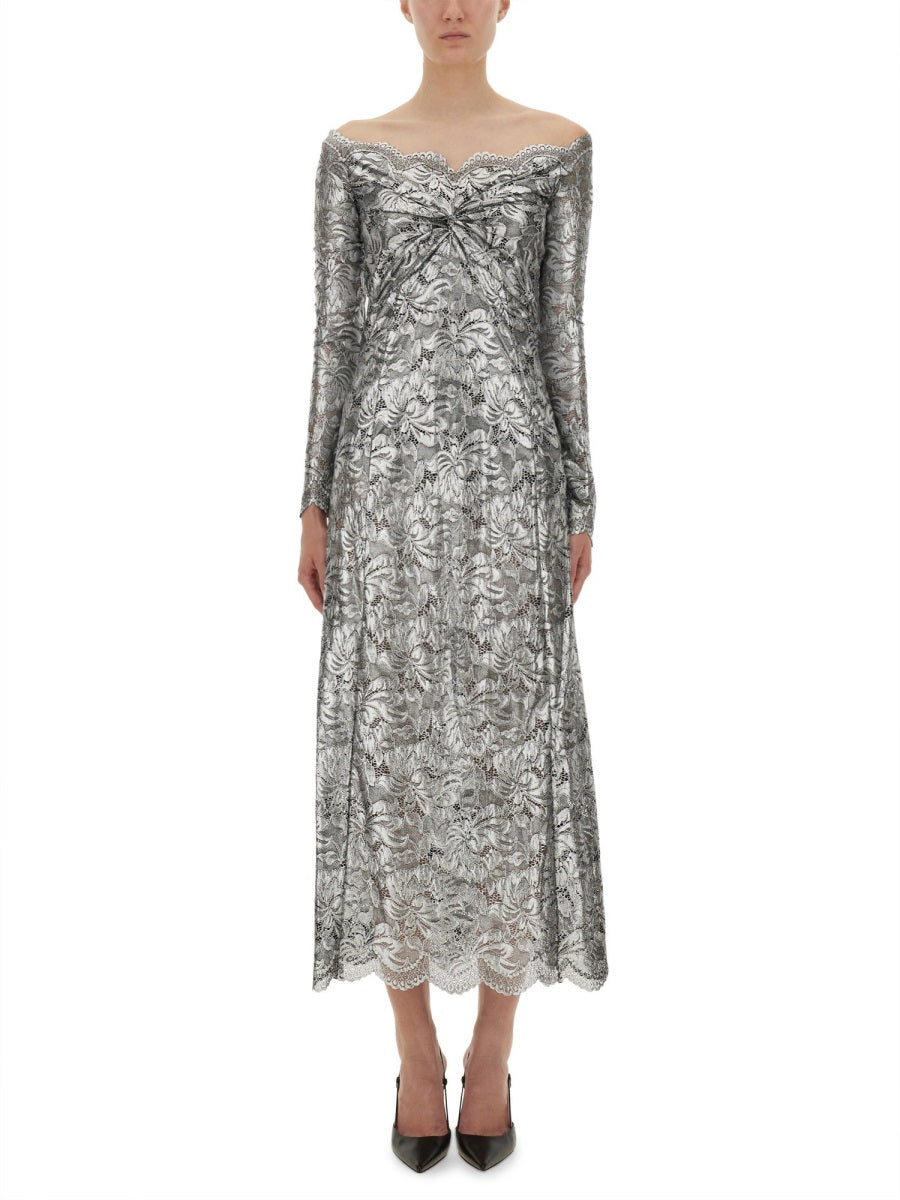 Rabanne Women Long Lace Dress PACO RABANNE