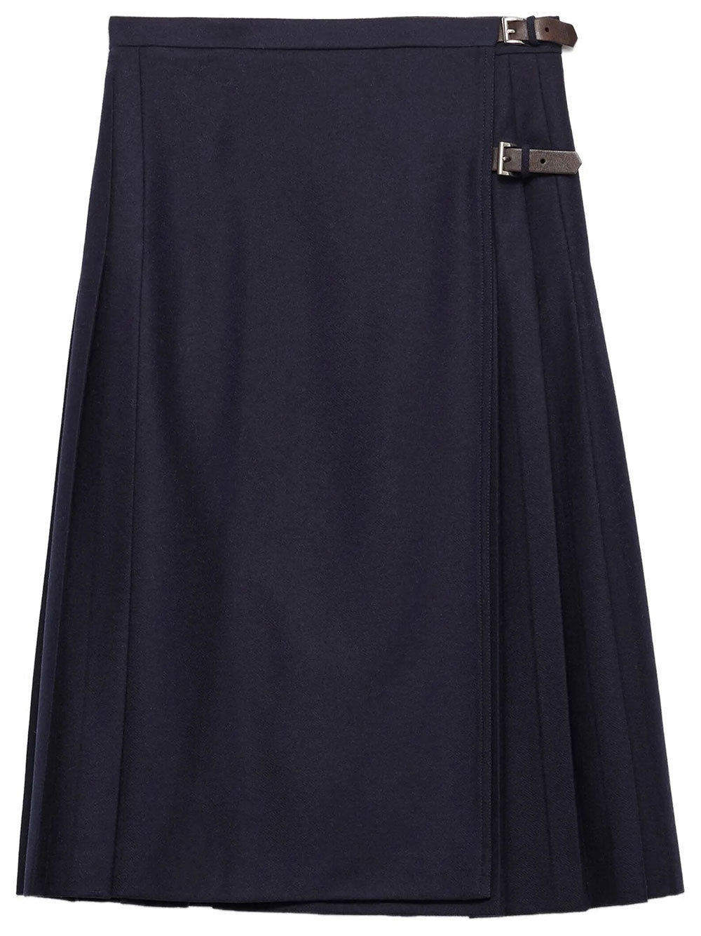 Prada Women Gonna Midi In Re-Wool PRADA