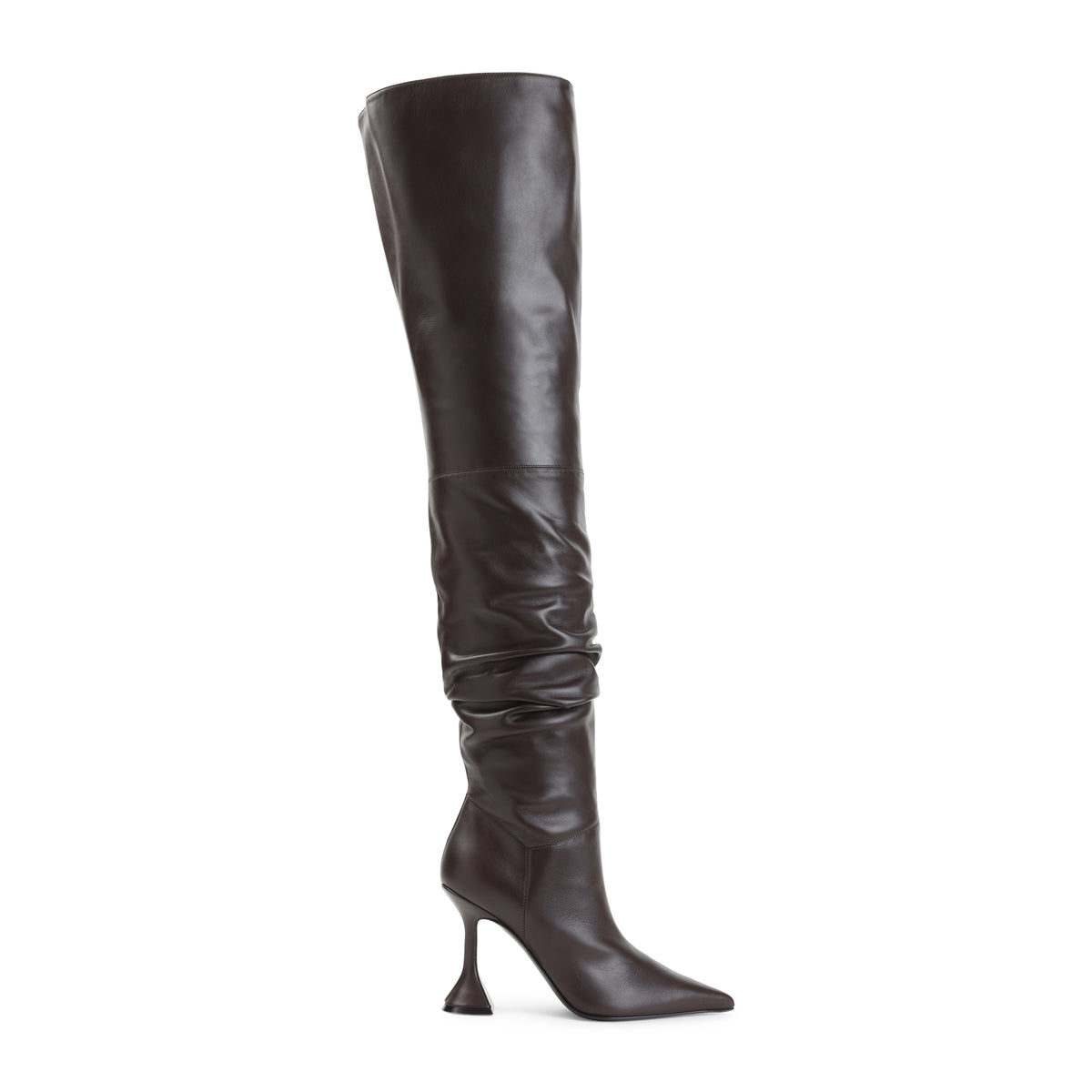 Amina Muaddi Olivia Thigh High 95 Nappa Boots Women AMINA MUADDI