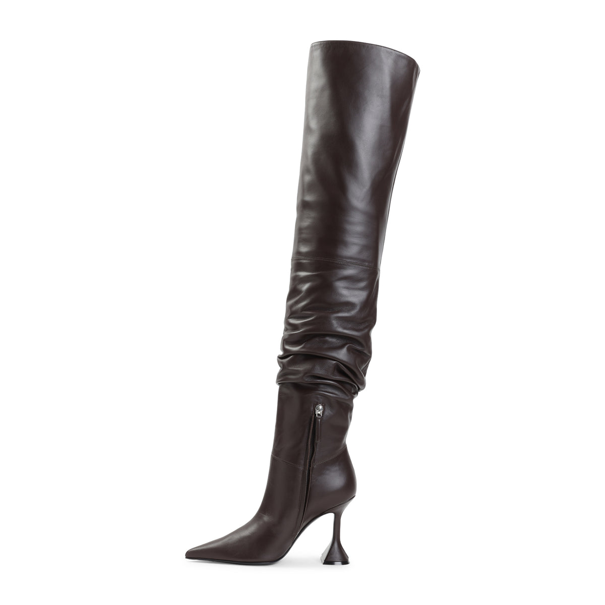 Amina Muaddi Olivia Thigh High 95 Nappa Boots Women AMINA MUADDI