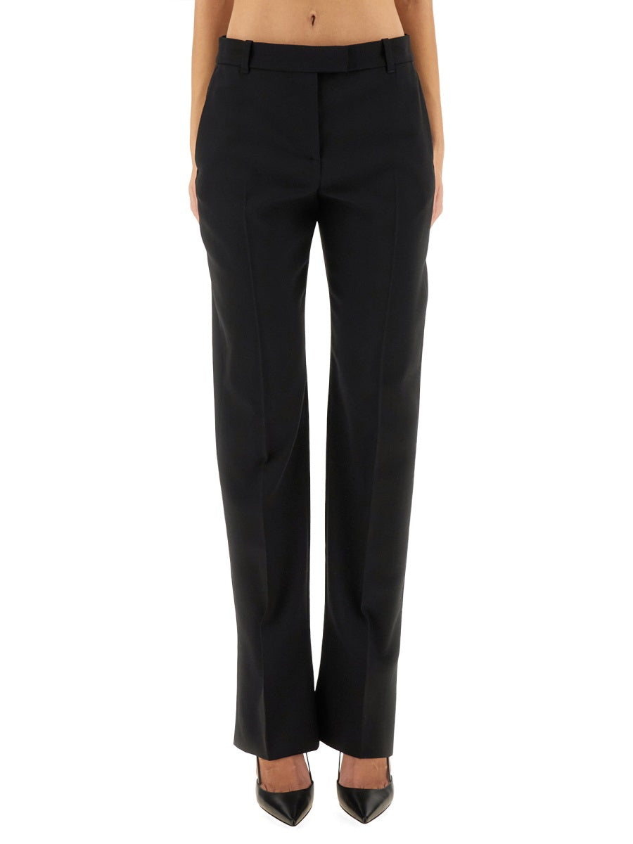 Alexander Mcqueen Women Wool Gabardine Tailored Pants ALEXANDER MCQUEEN