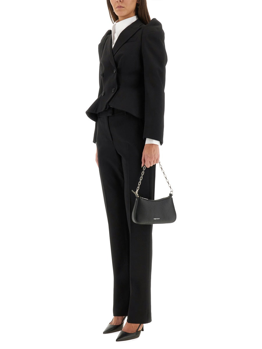 Alexander Mcqueen Women Wool Gabardine Tailored Pants ALEXANDER MCQUEEN