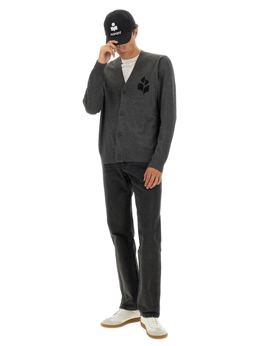 Marant Men Cardigan With Logo ISABEL MARANT