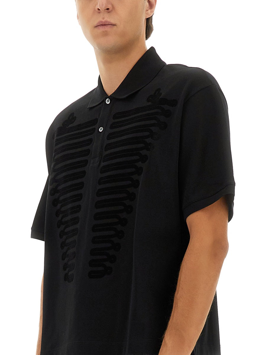 Alexander Mcqueen Men Polo Shirt "Ceremonial Boxy" ALEXANDER MCQUEEN