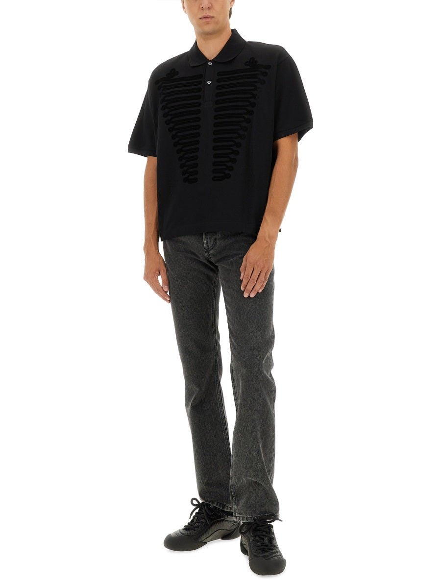 Alexander Mcqueen Men Polo Shirt "Ceremonial Boxy" ALEXANDER MCQUEEN