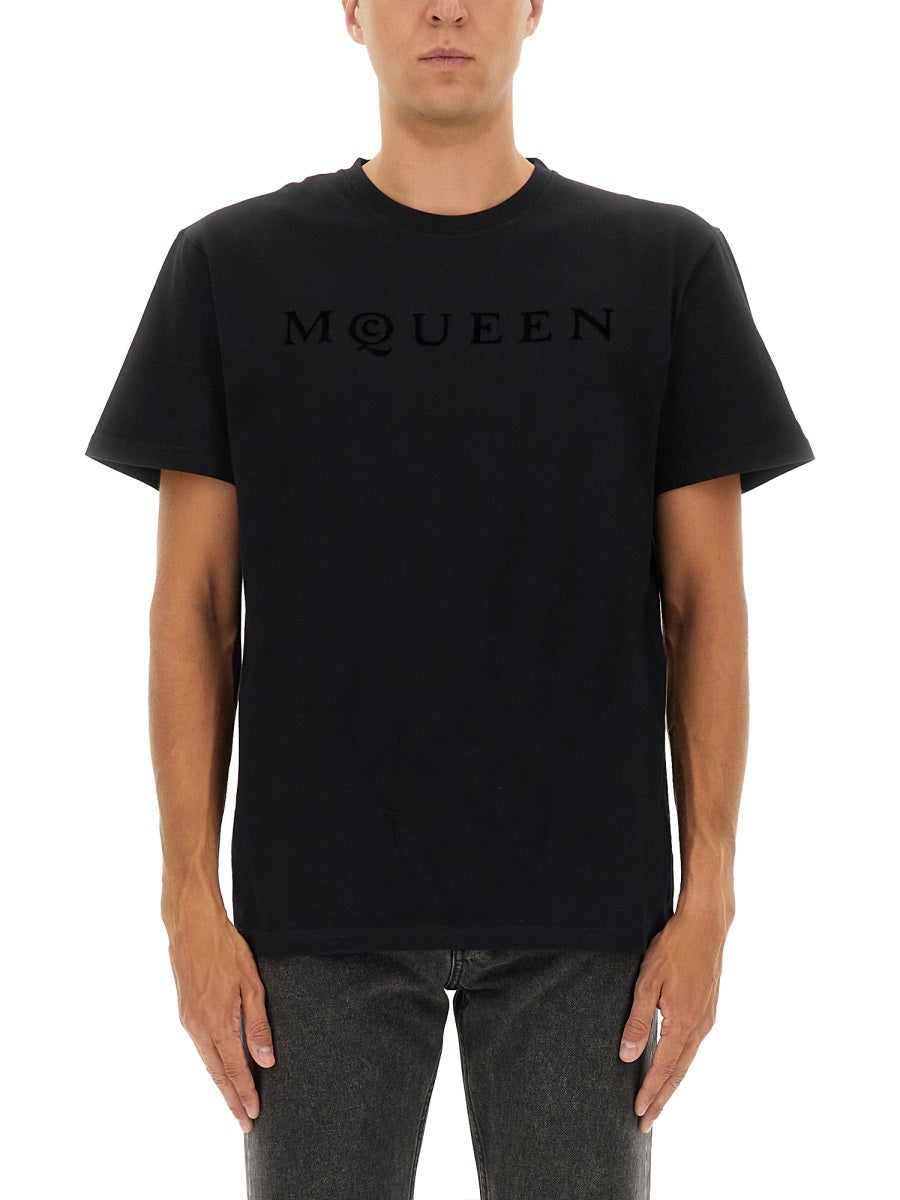 Alexander Mcqueen Men T-Shirt With Logo ALEXANDER MCQUEEN