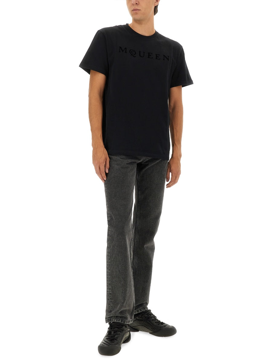 Alexander Mcqueen Men T-Shirt With Logo ALEXANDER MCQUEEN