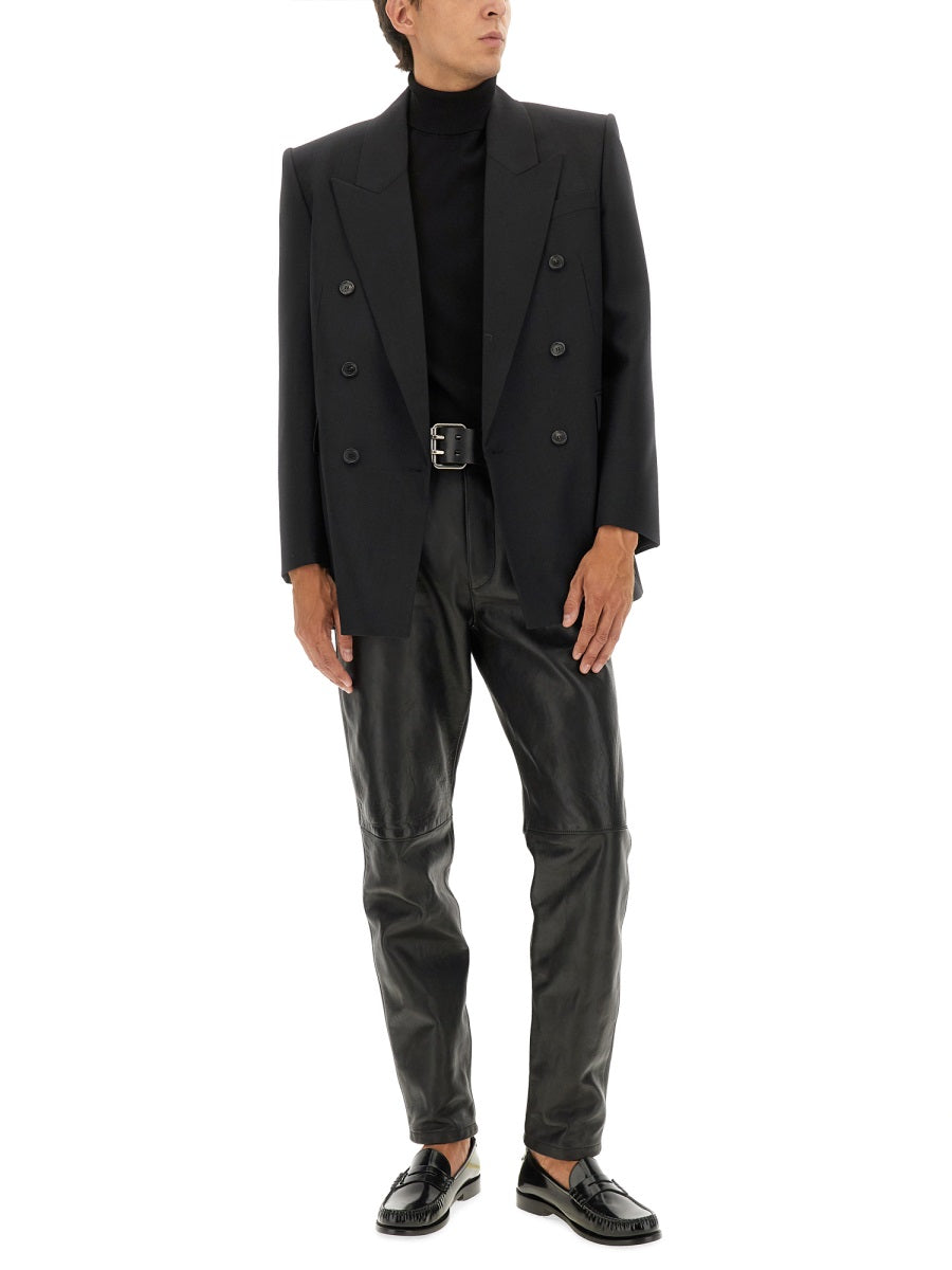 Saint Laurent Men Double-Breasted Wool Jacket SAINT LAURENT