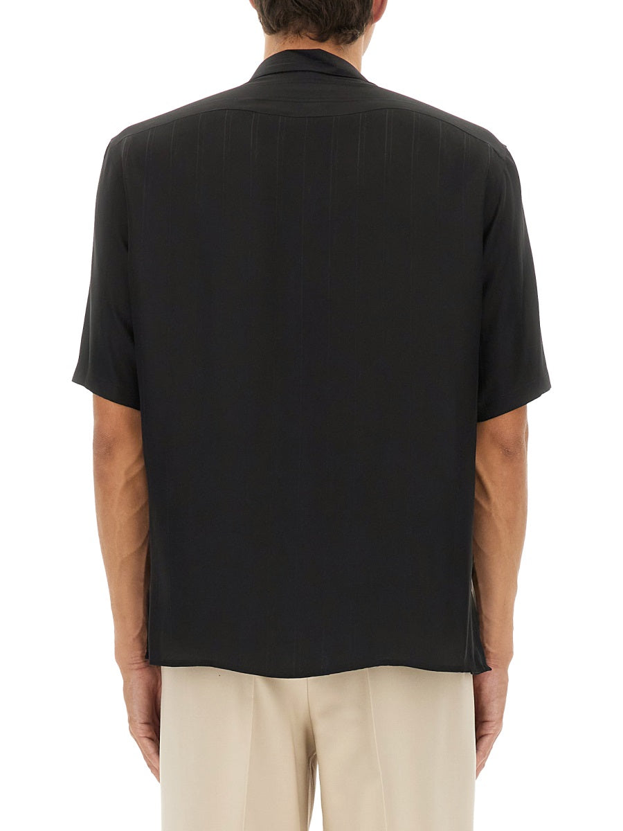 Saint Laurent Men Cassandre Striped Shirt SAINT LAURENT