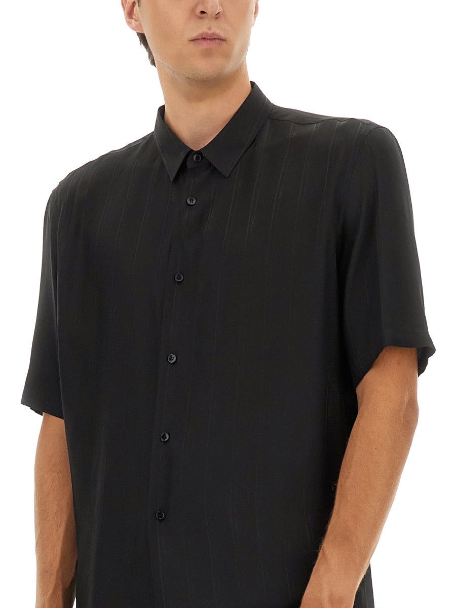 Saint Laurent Men Cassandre Striped Shirt SAINT LAURENT