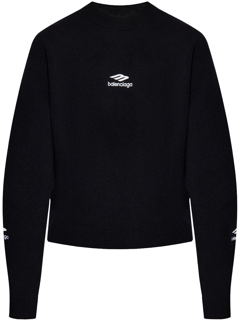 Balenciaga Women Wool Knitted Ski Crewneck BALENCIAGA