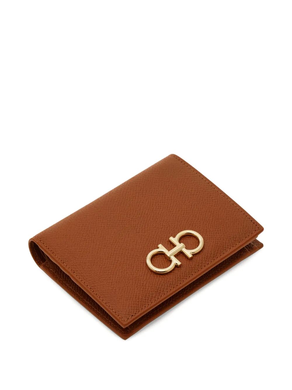 Ferragamo Women Gancini Hammered Leather Compact Wallet FERRAGAMO