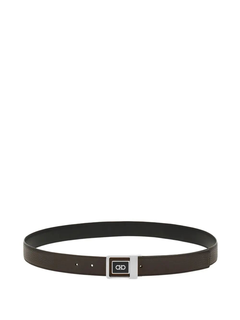 Ferragamo Men Double Square Reversible Leather Belt FERRAGAMO