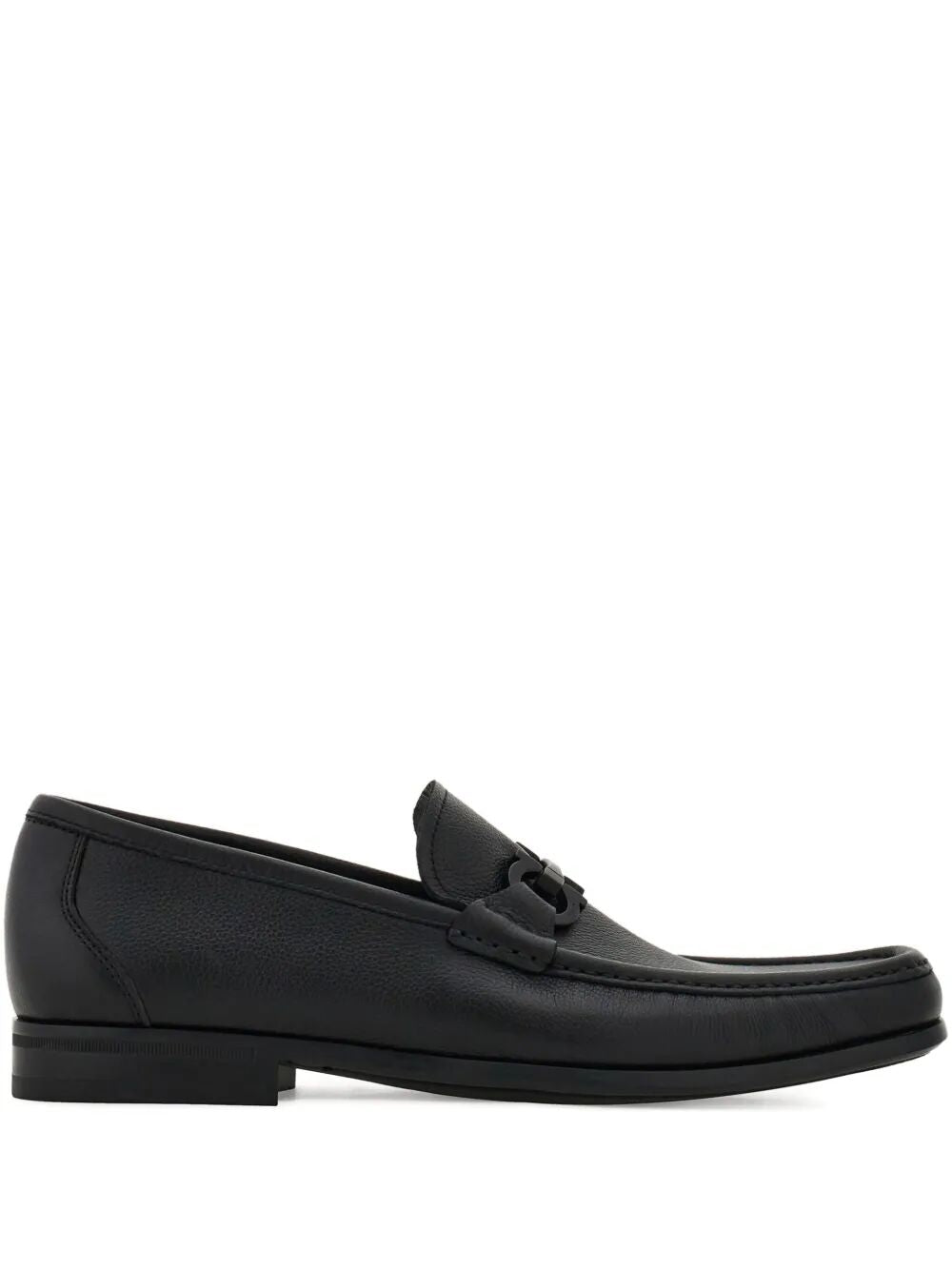 Ferragamo Men Grandioso2 Leather Loafers With Gancini Buckle FERRAGAMO