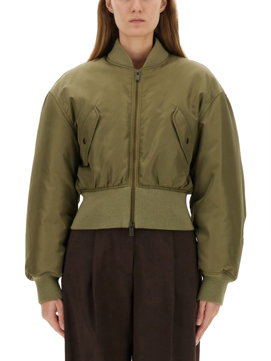 Saint Laurent Women Nylon Bomber Jacket SAINT LAURENT