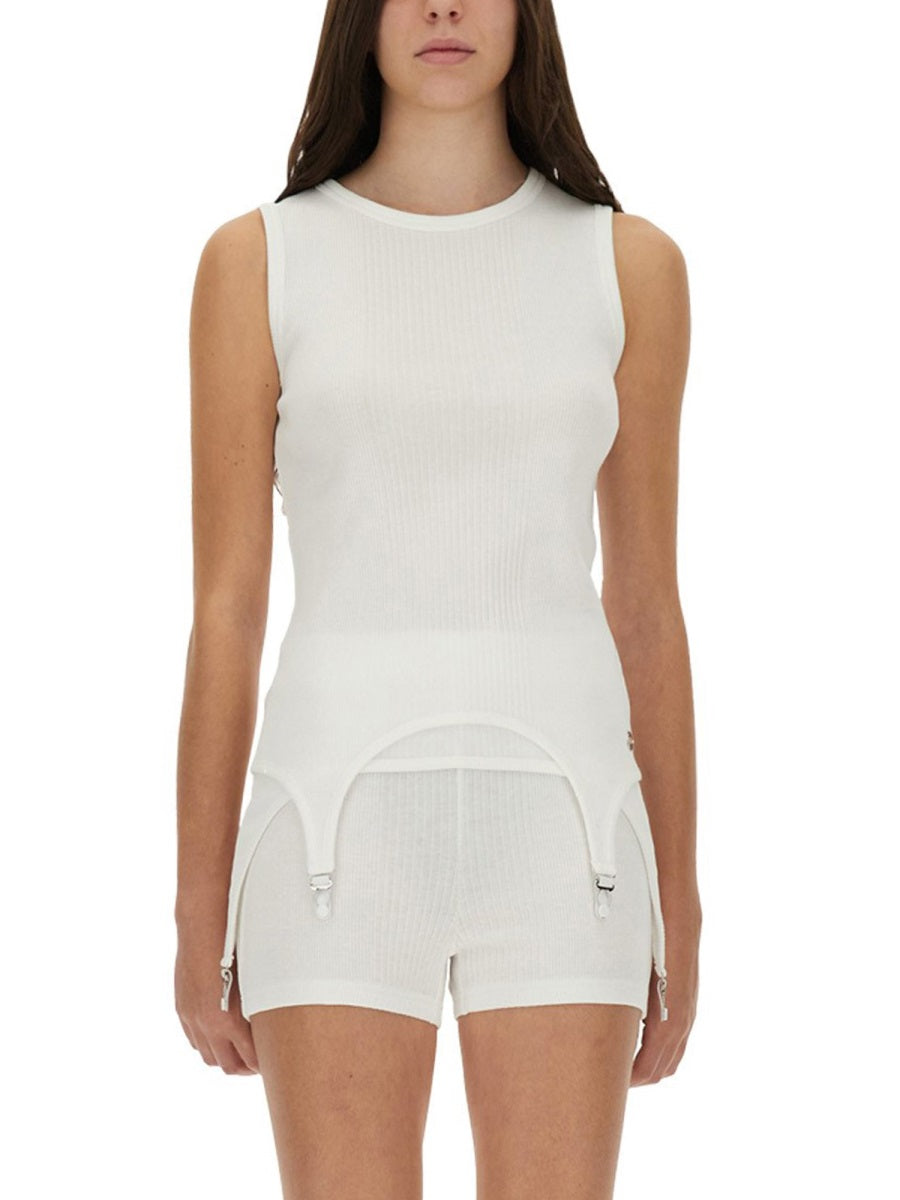 Jean Paul Gaultier Women Top With Garter Detail JEAN PAUL GAULTIER