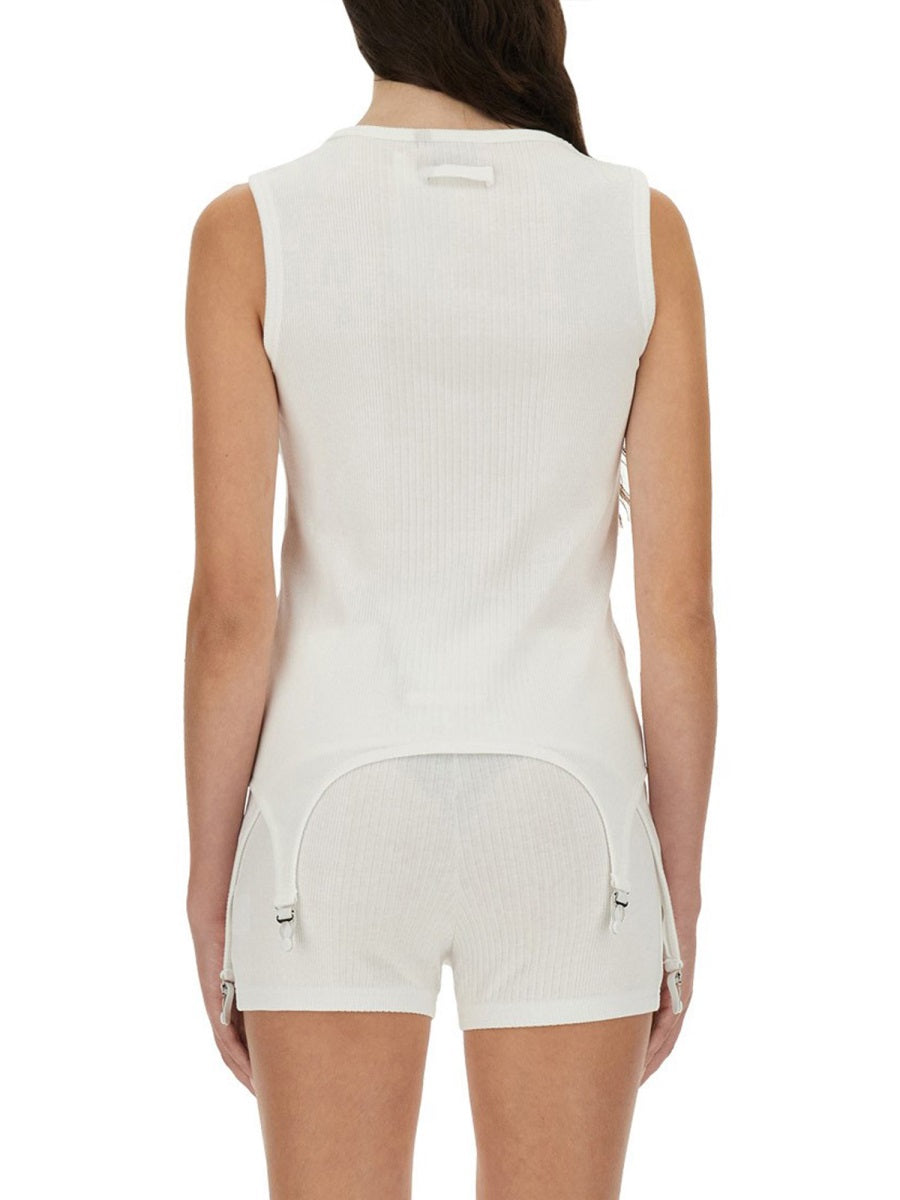 Jean Paul Gaultier Women Top With Garter Detail JEAN PAUL GAULTIER