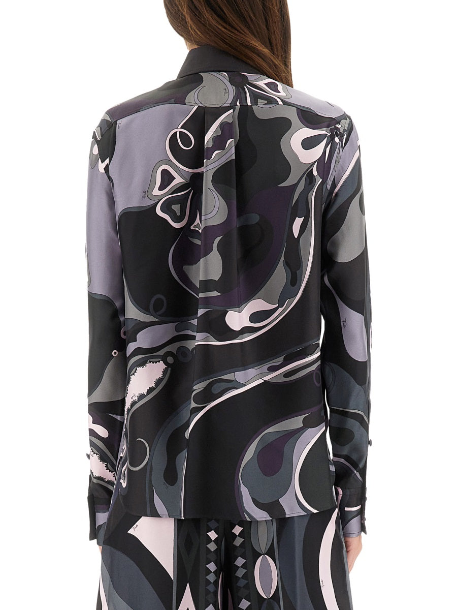 Pucci Women Orchid Print Shirt