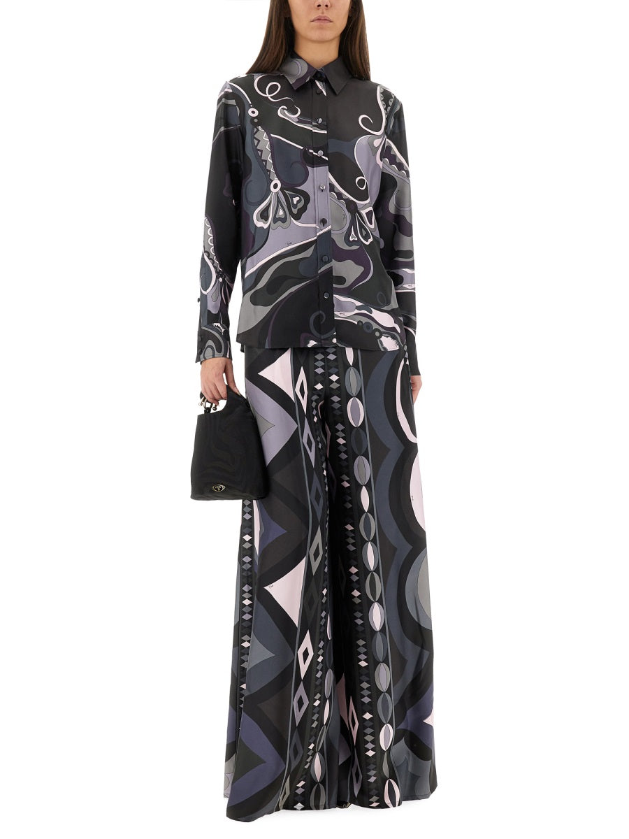 Pucci Women Orchid Print Shirt