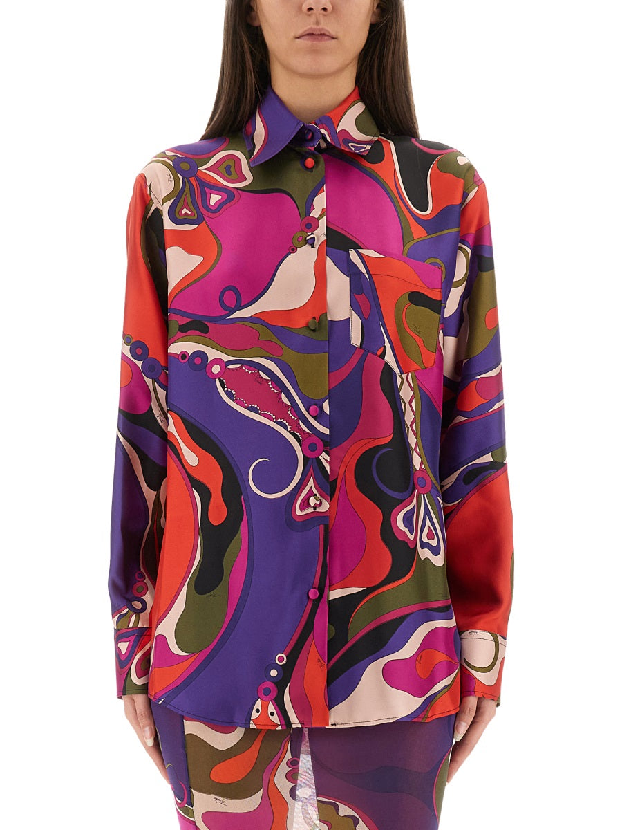 Pucci Women Orchid Print Shirt PUCCI