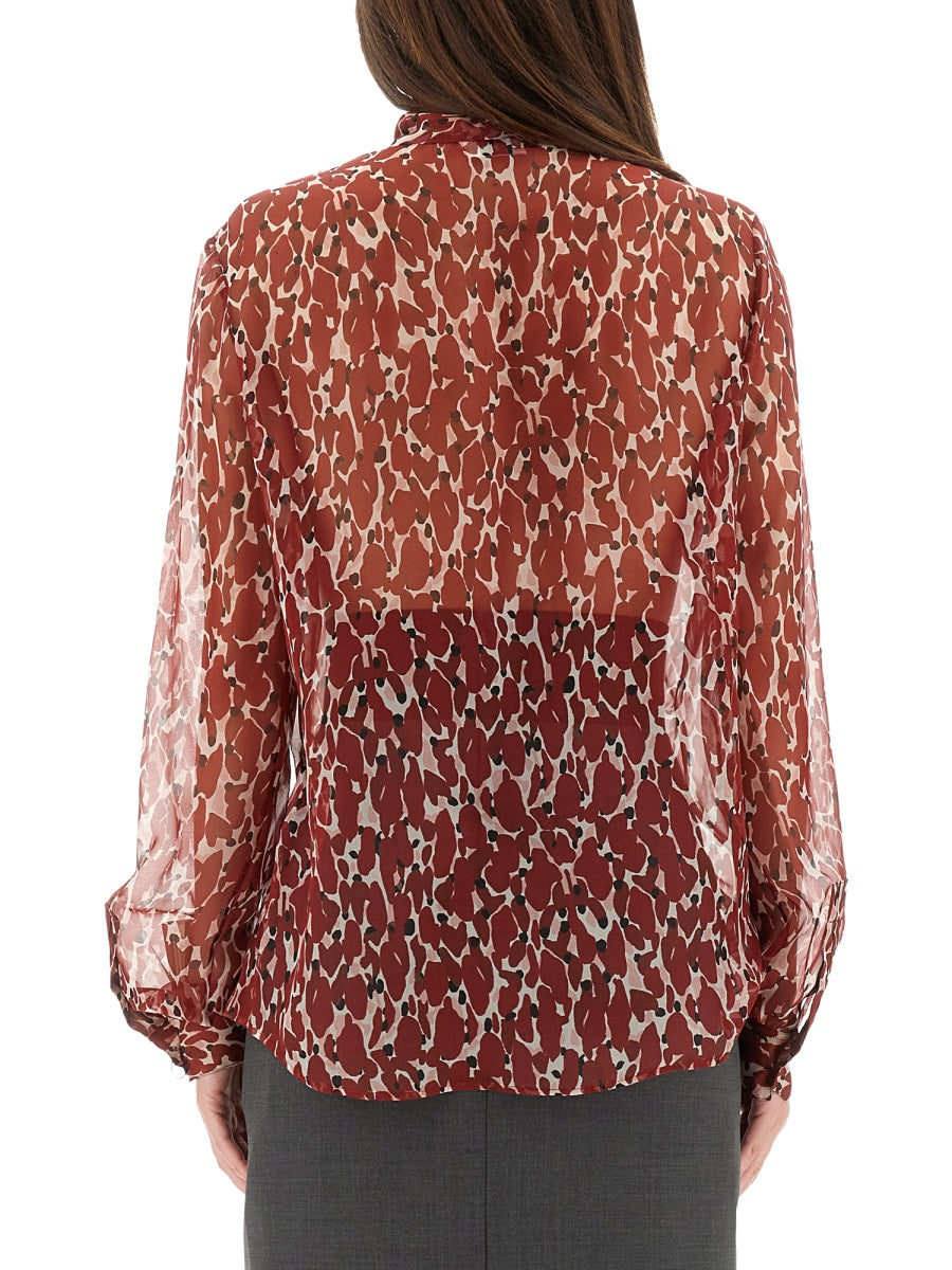 Saint Laurent Women Printed Silk Shirt SAINT LAURENT