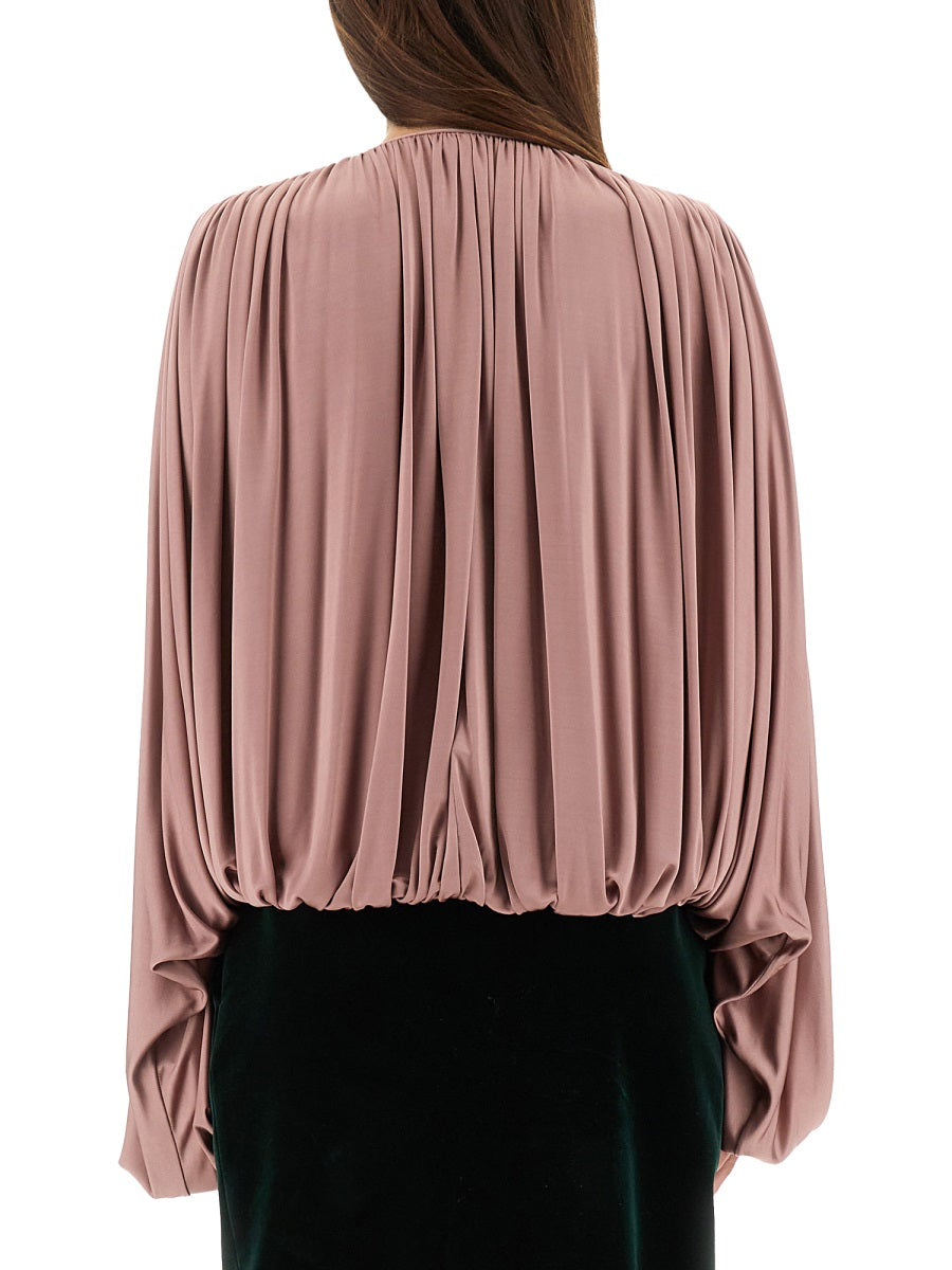 Saint Laurent Women Fluid Knit Blouse SAINT LAURENT
