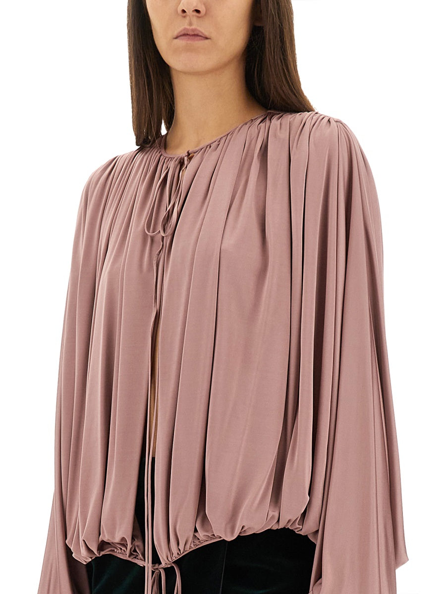 Saint Laurent Women Fluid Knit Blouse SAINT LAURENT