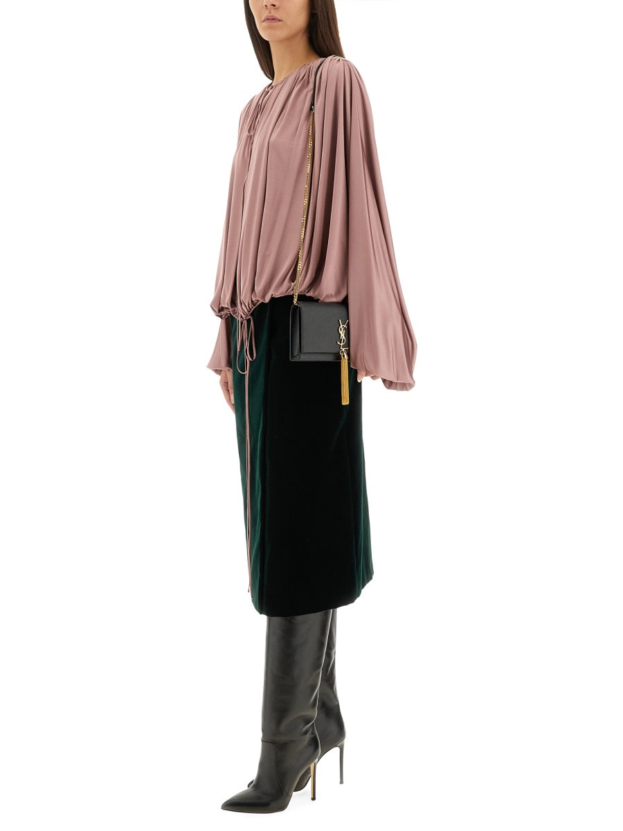 Saint Laurent Women Fluid Knit Blouse SAINT LAURENT