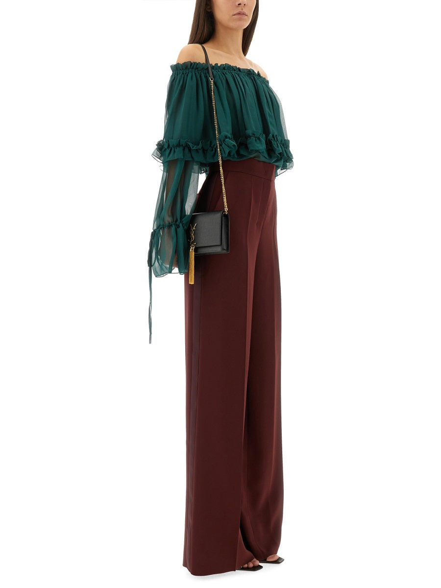 Saint Laurent Women Blue In Silk SAINT LAURENT