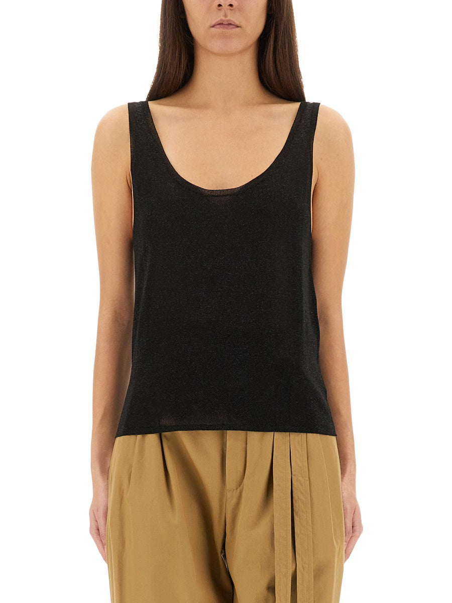 Saint Laurent Women Lurex Knit Tank Top SAINT LAURENT