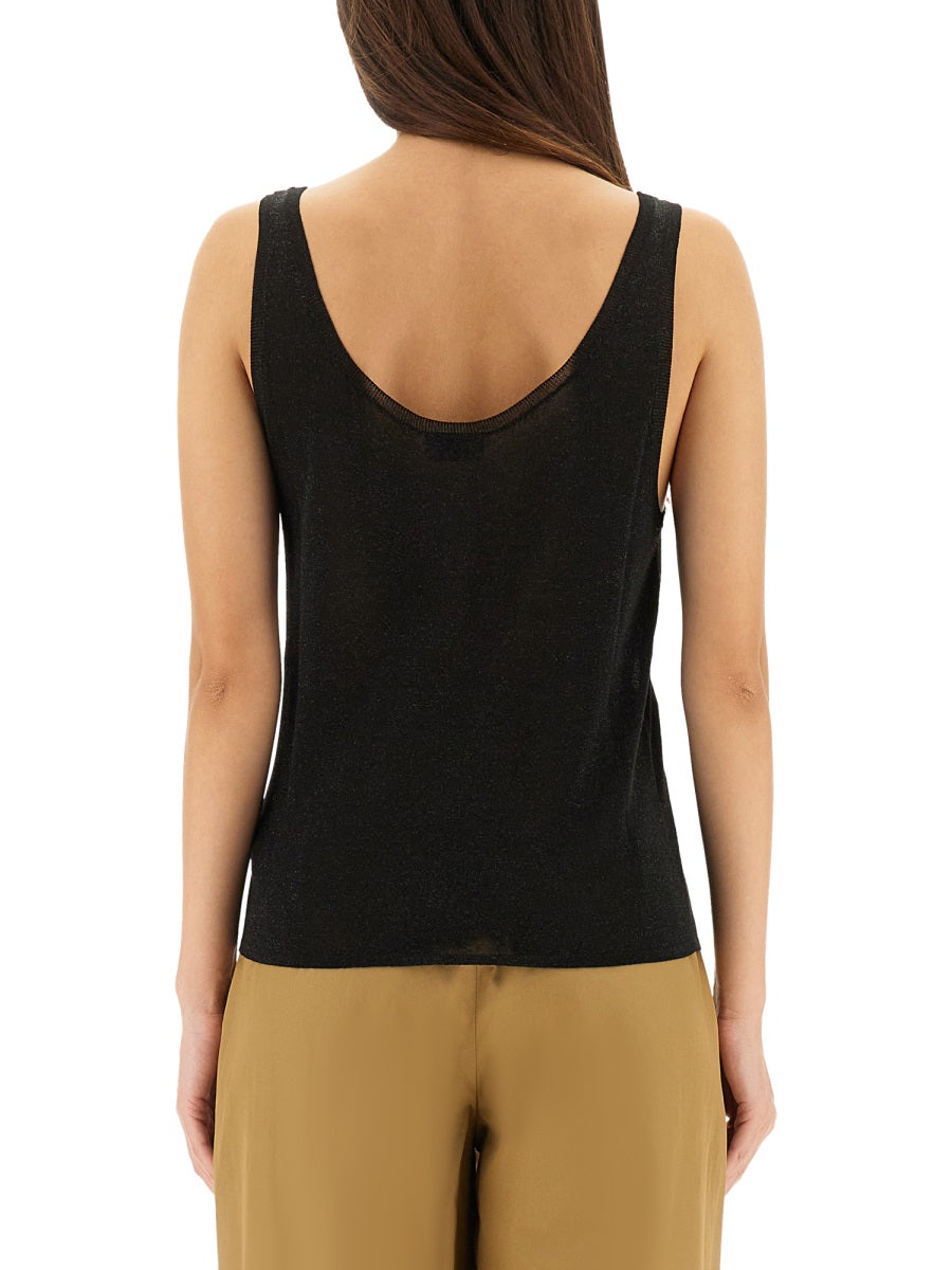 Saint Laurent Women Lurex Knit Tank Top SAINT LAURENT