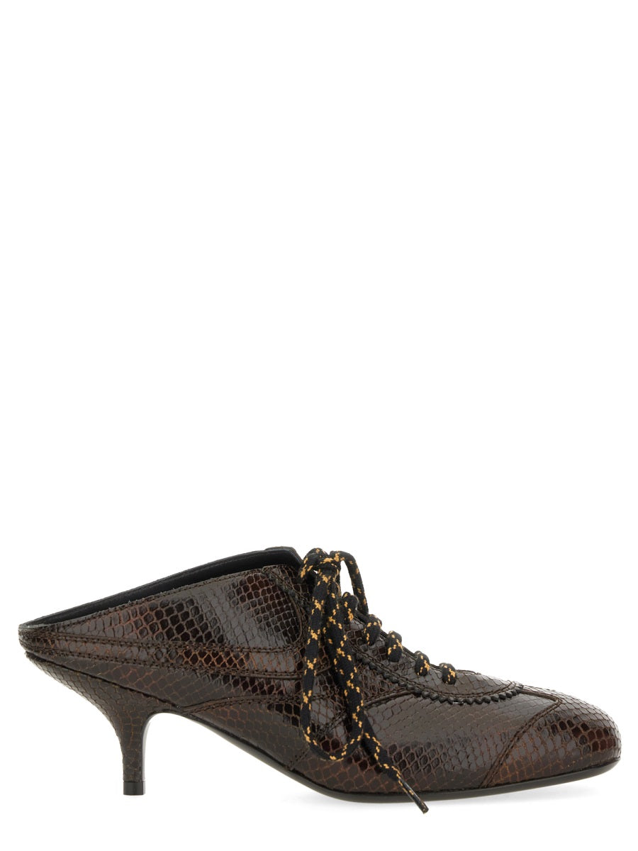 Dries Van Noten Women Leather Slip-On Mules DRIES VAN NOTEN