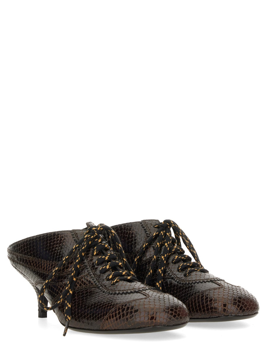 Dries Van Noten Women Leather Slip-On Mules DRIES VAN NOTEN