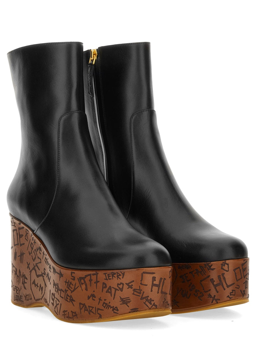Chloé Women Stivaletto Con Zeppa "Maxime" CHLOE